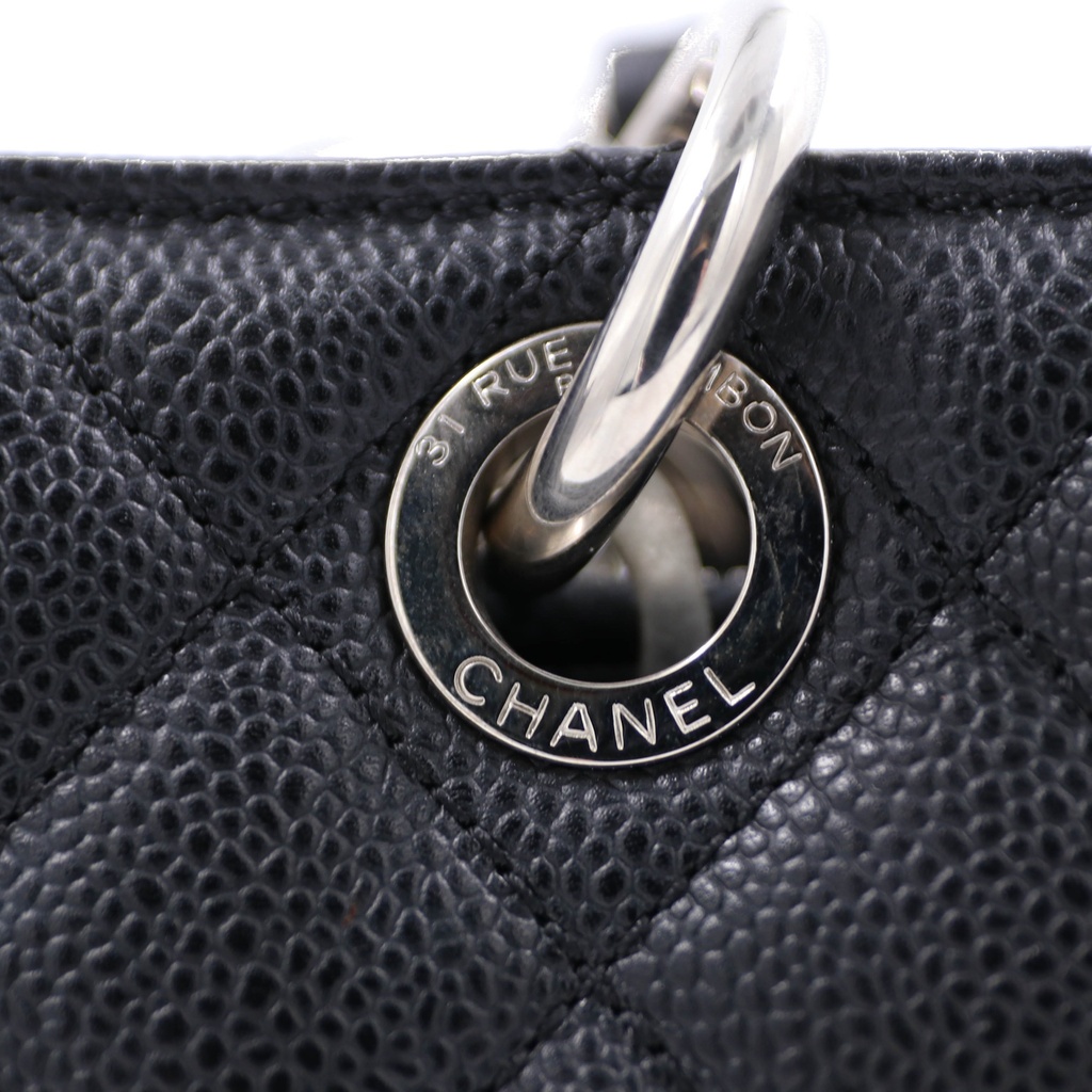 Chanel Caviar Grand Shopping Tote Black 