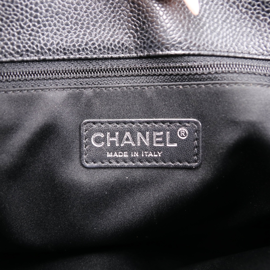 Chanel Caviar Grand Shopping Tote Black 