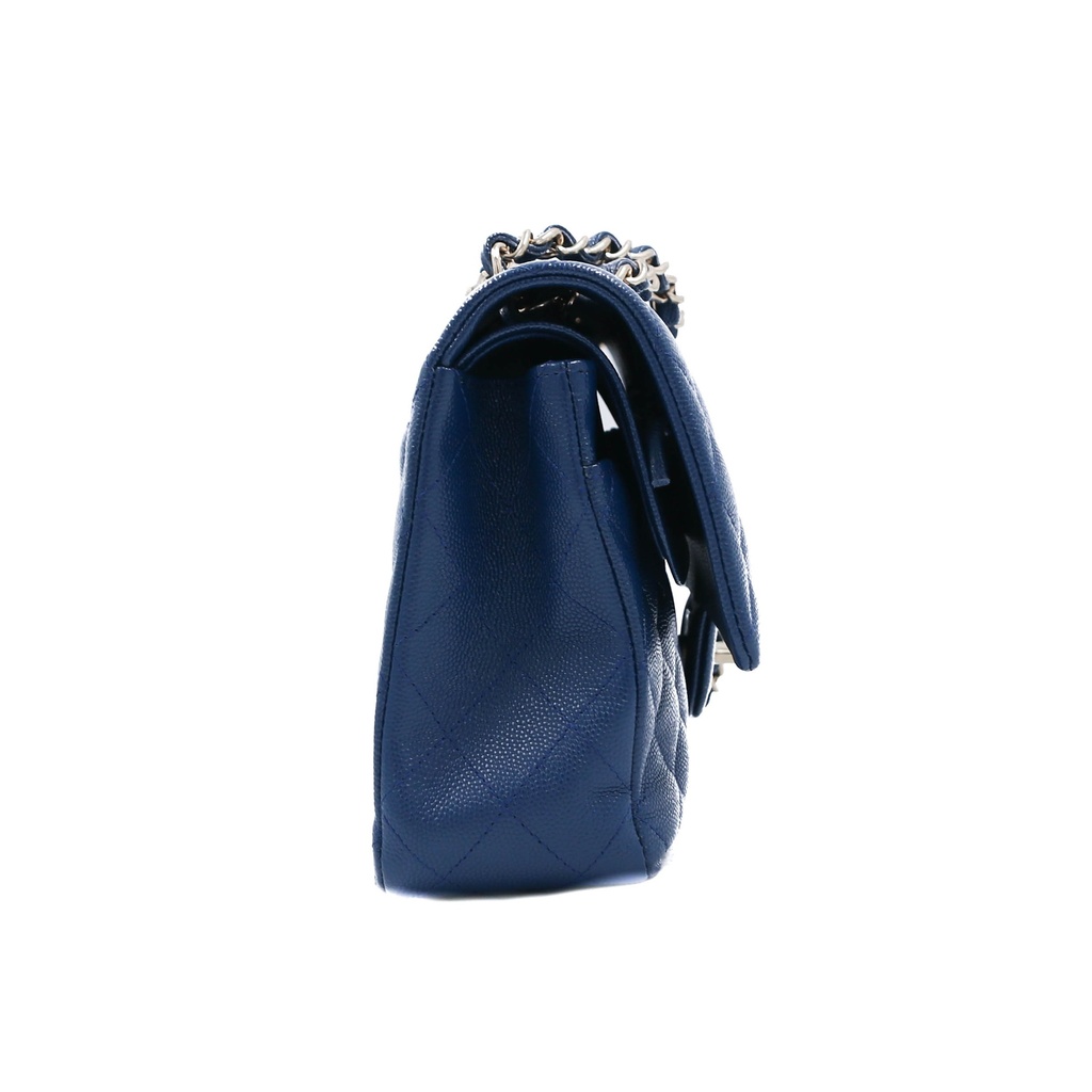 Chanel Caviar Classic Double Flap Bag Blue