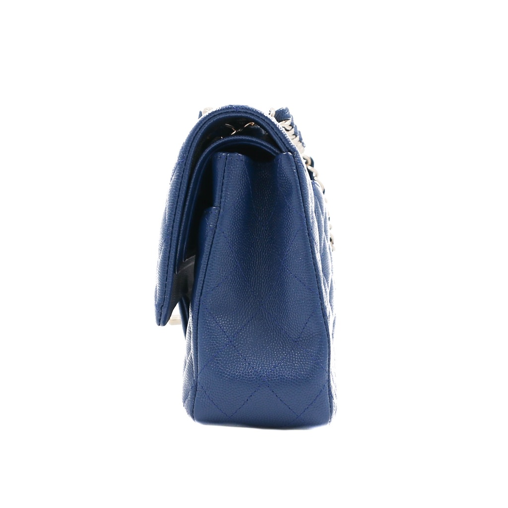 Chanel Caviar Classic Double Flap Bag Blue