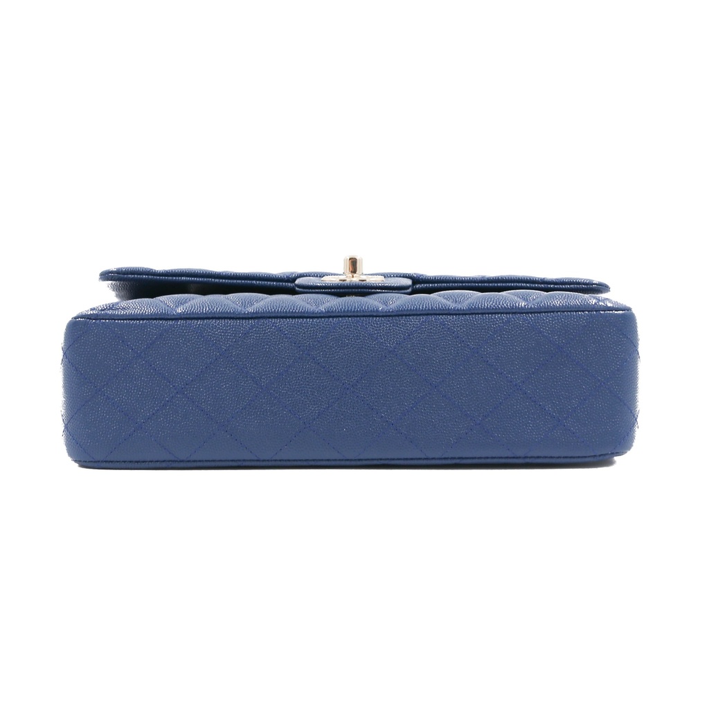 Chanel Caviar Classic Double Flap Bag Blue