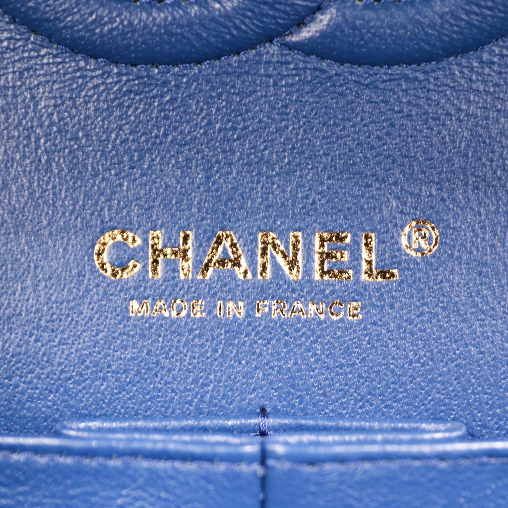 Chanel Caviar Classic Double Flap Bag Blue