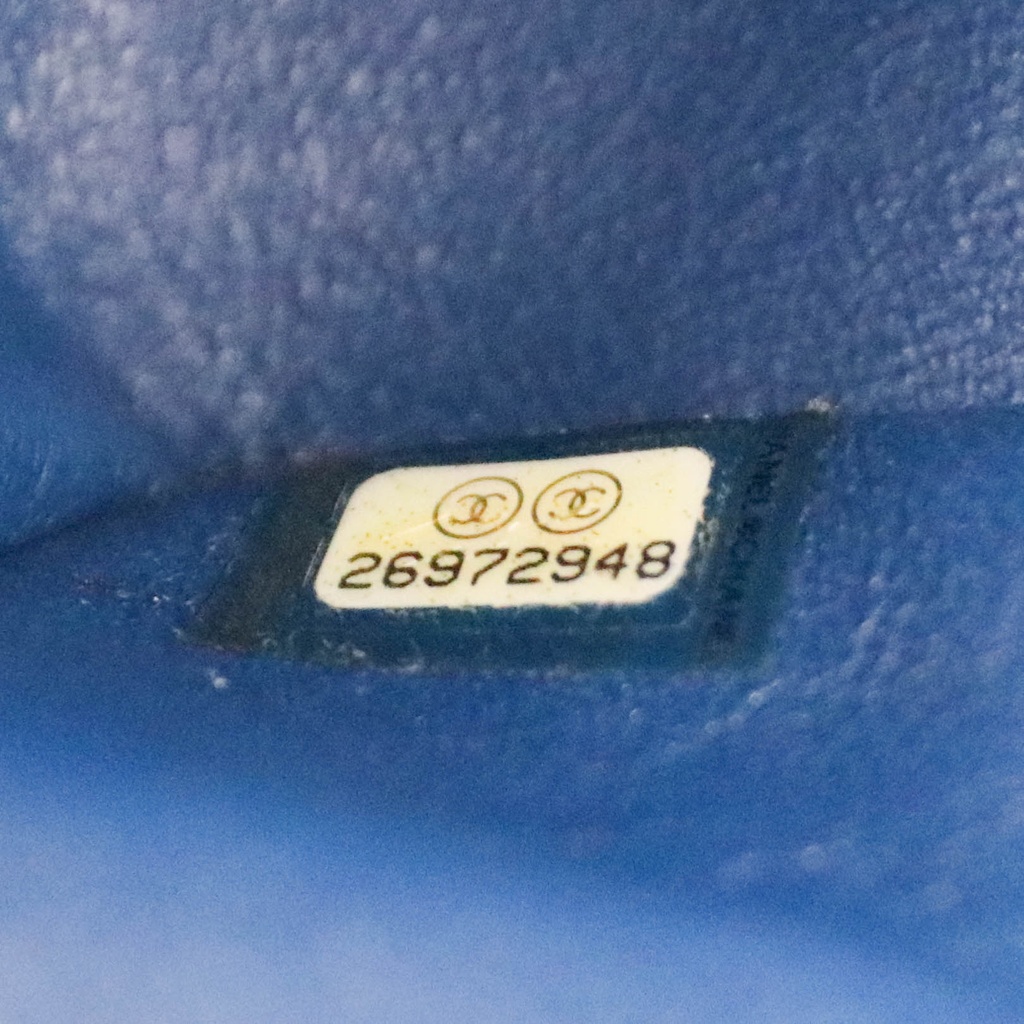 Chanel Caviar Classic Double Flap Bag Blue