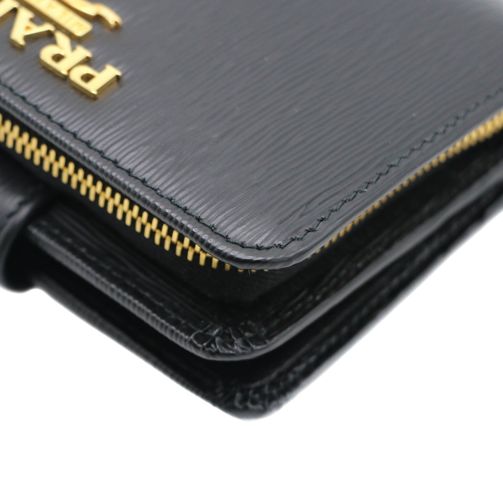 Prada - 8850 Small Saffiano Leather Wallet Black 1ML018