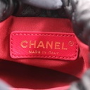 Chanel Calfskin Quilted Pearl Mini About Pearls Drawstring Bucket Bag Black