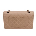Chanel Classic Double Flap in Beige Caviar Leather