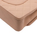 Chanel Classic Double Flap in Beige Caviar Leather
