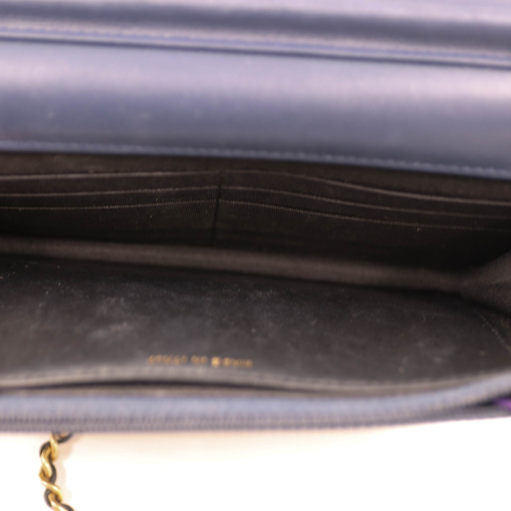 Chanel Caviar Filigree Flap Wallet on Chain 