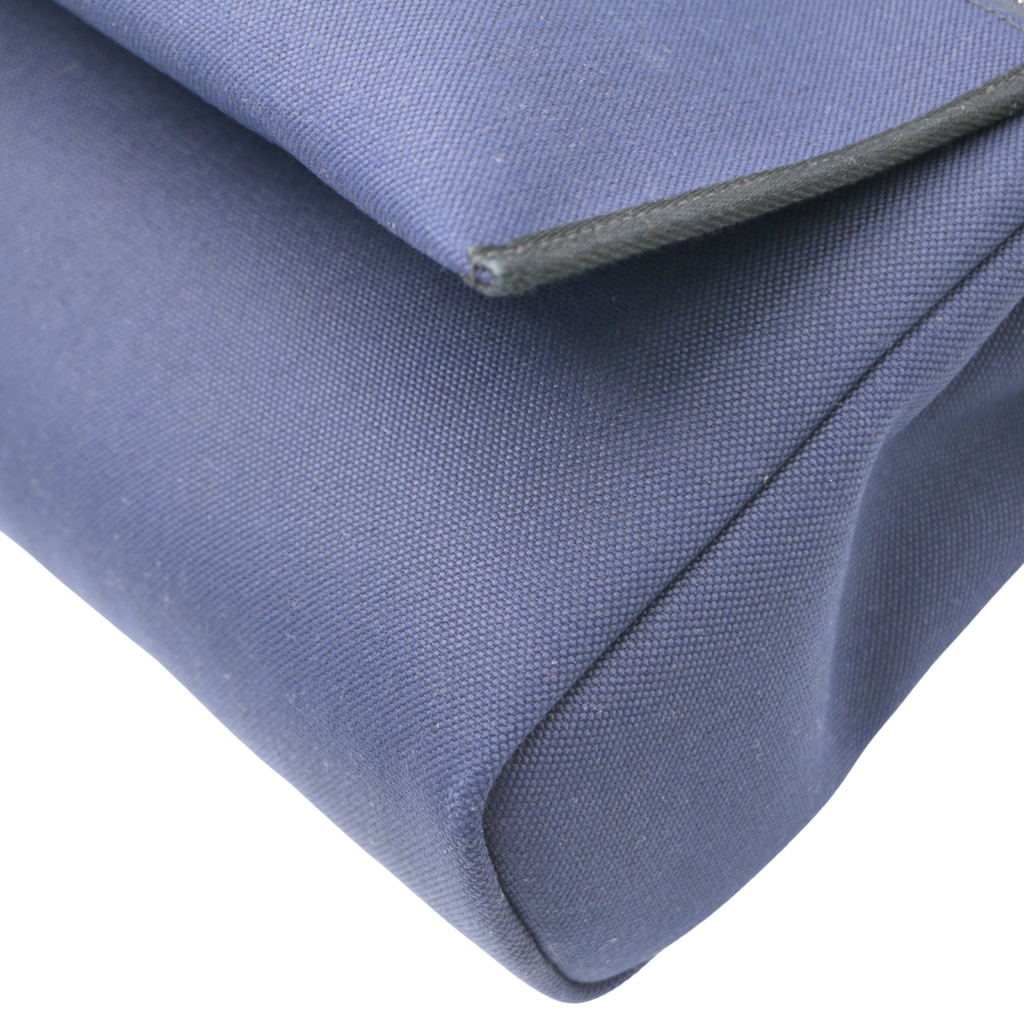 Hermes Herbag 35 Canvas Navy Blue 2024