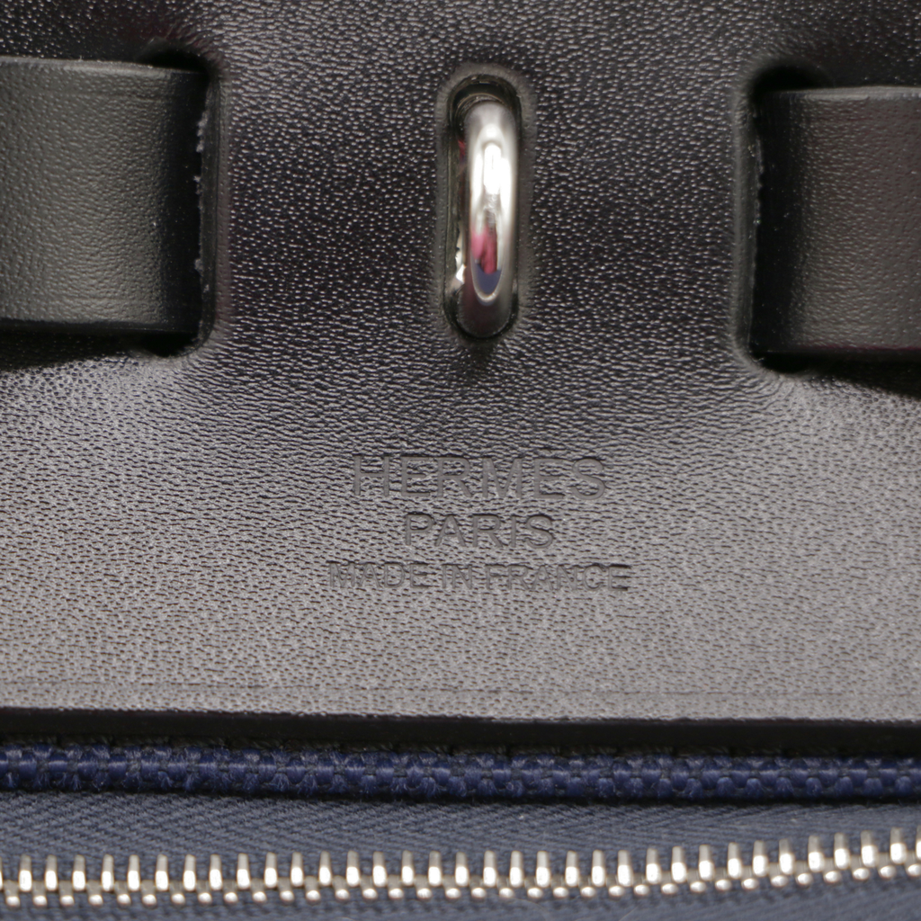 Hermes Herbag 35 Canvas Navy Blue 2024