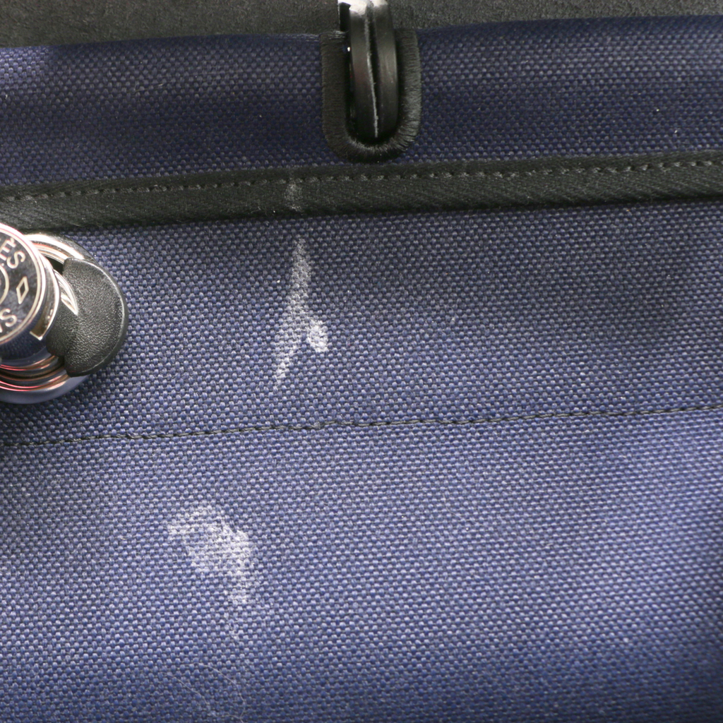 Hermes Herbag 35 Canvas Navy Blue 2024