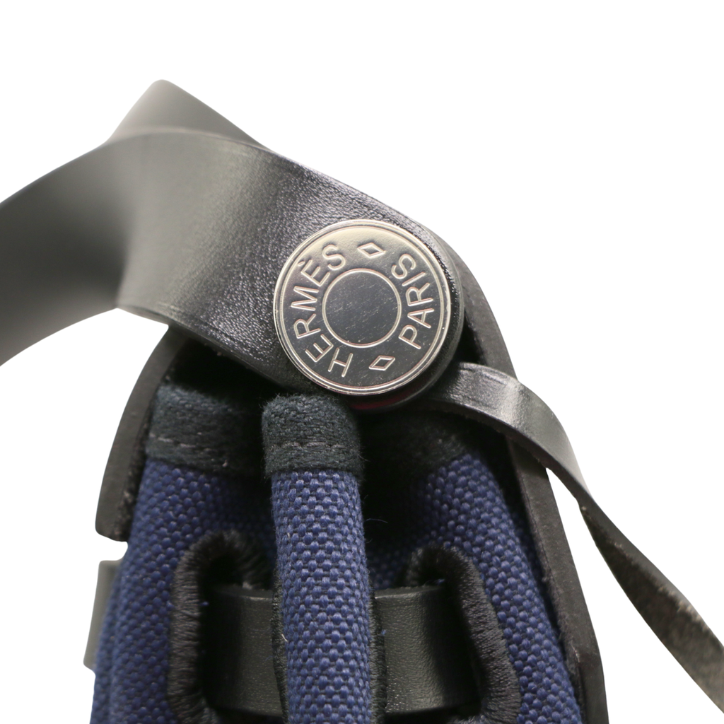 Hermes Herbag 35 Canvas Navy Blue 2024