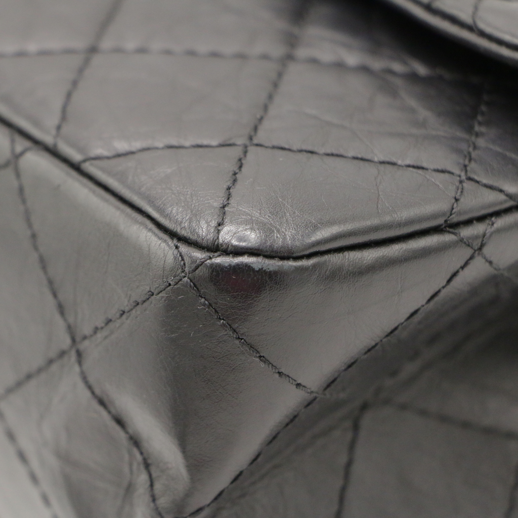 Chanel Aged Calfskin Quilted 2.55 Reissue Black Bag