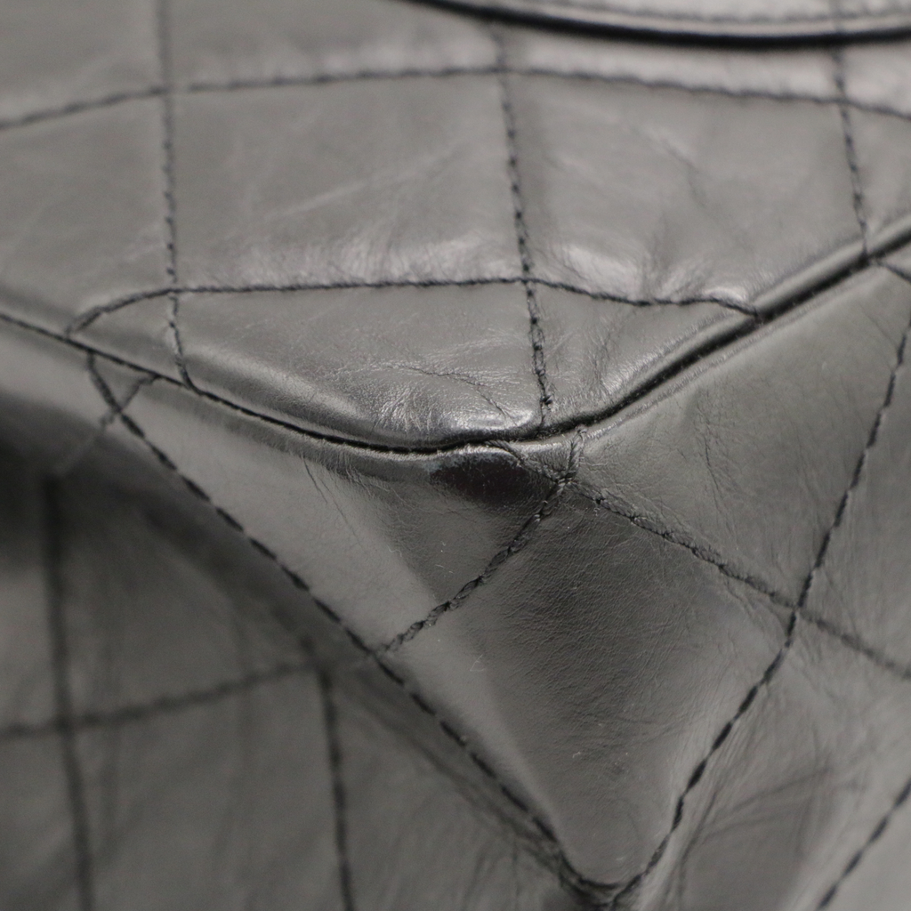 Chanel Aged Calfskin Quilted 2.55 Reissue Black Bag