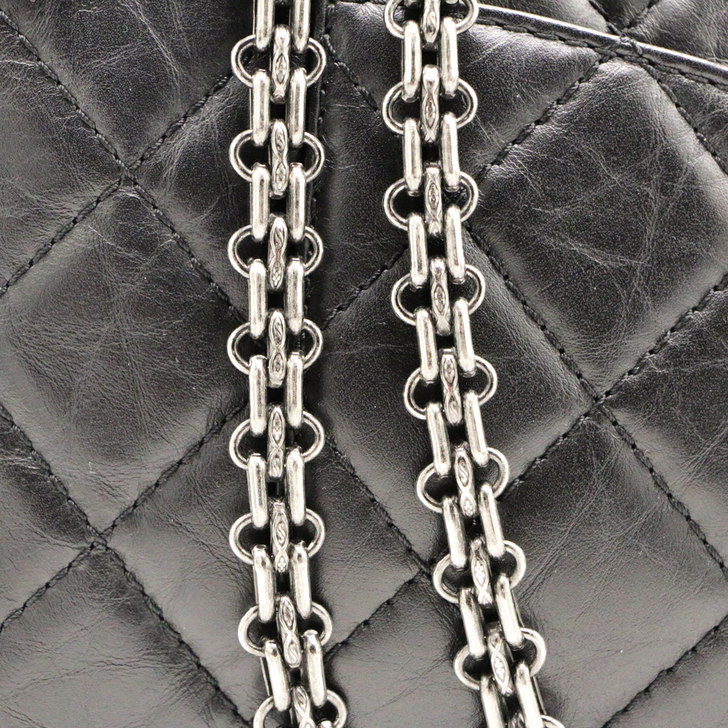 Chanel Aged Calfskin Quilted 2.55 Reissue Black Bag