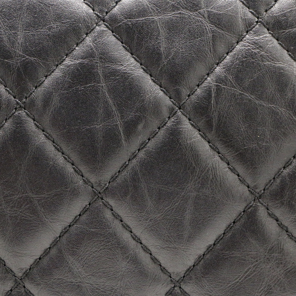 Chanel Aged Calfskin Quilted 2.55 Reissue Black Bag