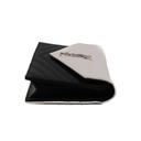 Yves Saint Laurent Black/White Chevron Leather Envelope Wallet on Chain