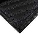 Yves Saint Laurent Black/White Chevron Leather Envelope Wallet on Chain