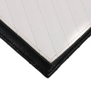 Yves Saint Laurent Black/White Chevron Leather Envelope Wallet on Chain