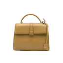 Yves Saint Laurent Saint Laurent Le Fermoir Small Calf Bag Leather Shoulder Bag in Beige
