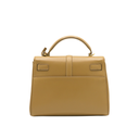 Yves Saint Laurent Saint Laurent Le Fermoir Small Calf Bag Leather Shoulder Bag in Beige