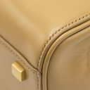 Yves Saint Laurent Saint Laurent Le Fermoir Small Calf Bag Leather Shoulder Bag in Beige