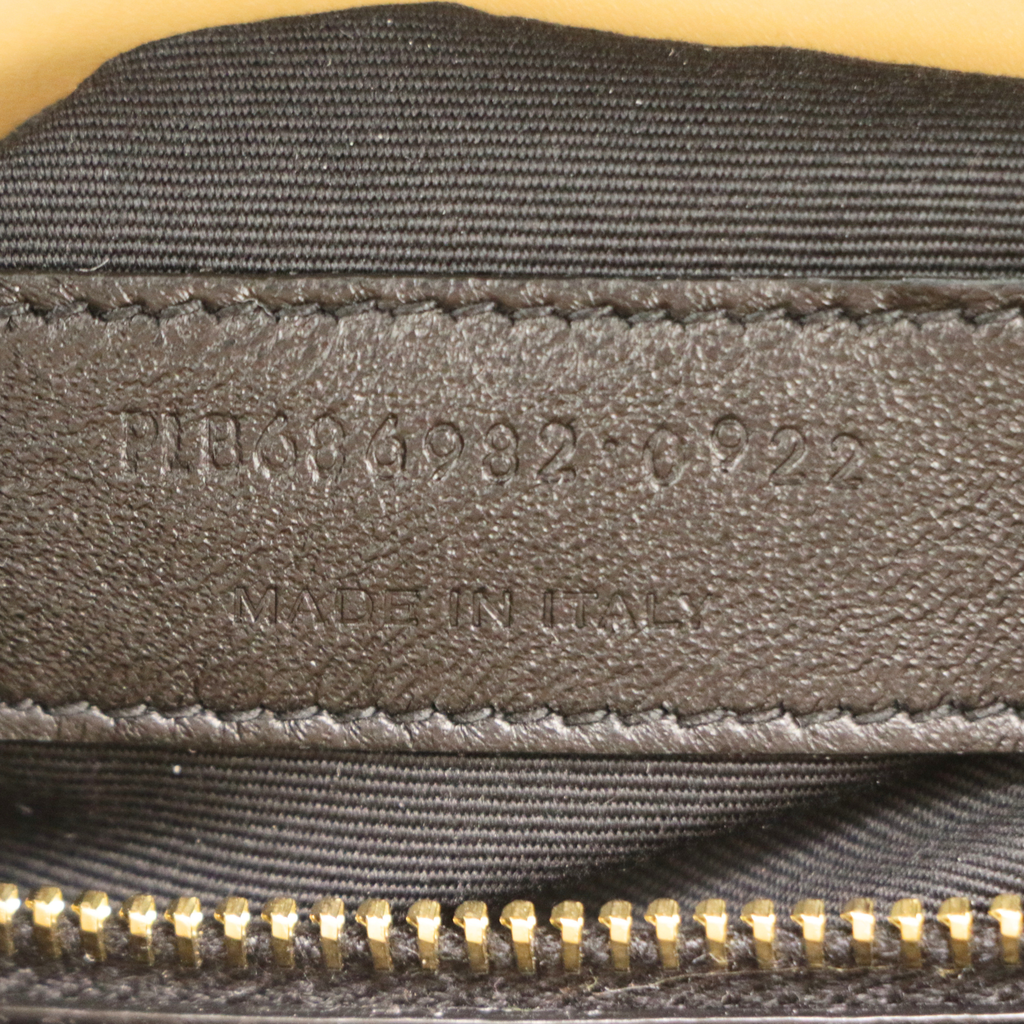 Yves Saint Laurent Saint Laurent Le Fermoir Small Calf Bag Leather Shoulder Bag in Beige