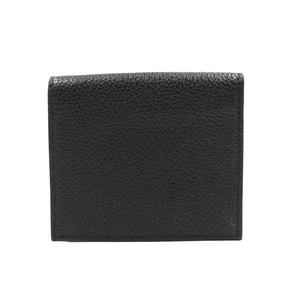 Prada Soft Leather Triangle Logo Cardholder Black