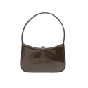 Yves Saint Laurent Mini Le 5 a 7  in Burgundy Patent Leather