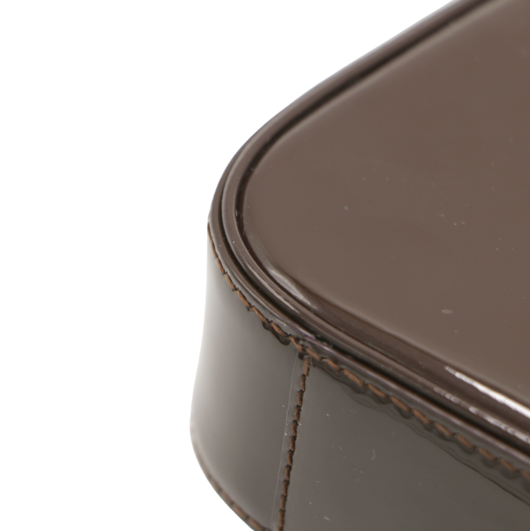 Yves Saint Laurent Mini Le 5 a 7  in Burgundy Patent Leather