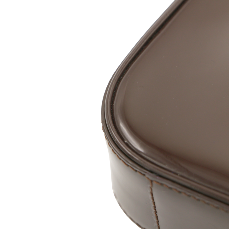 Yves Saint Laurent Mini Le 5 a 7  in Burgundy Patent Leather