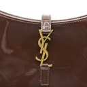 Yves Saint Laurent Mini Le 5 a 7  in Burgundy Patent Leather