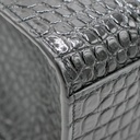 Saint Laurent Manhattan Embossed Shoulder Bag Black