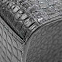 Saint Laurent Manhattan Embossed Shoulder Bag Black