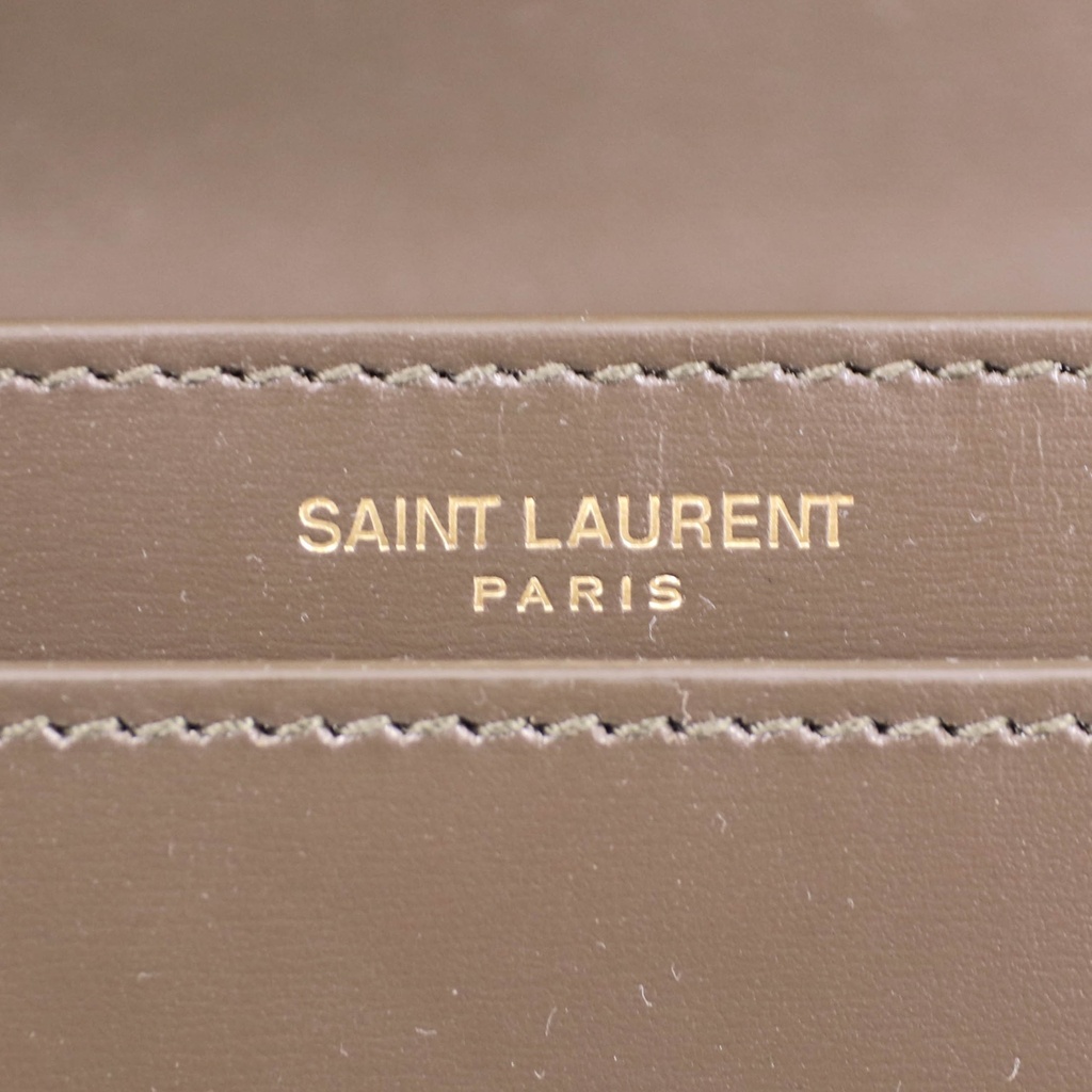 Yves Saint Laurent Mini Voltaire Khaki Bag