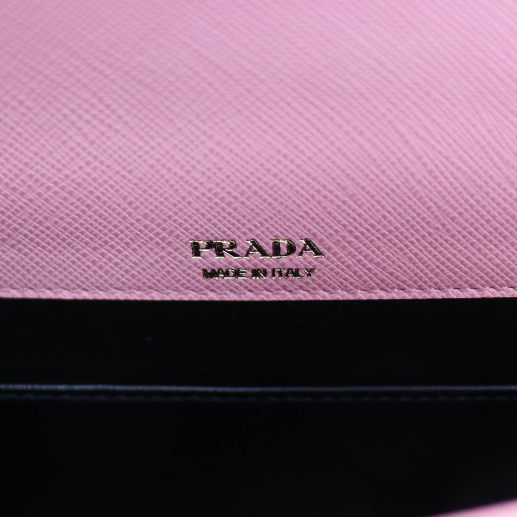 Prada Saffiano Leather Mini Bag in Petal Pink