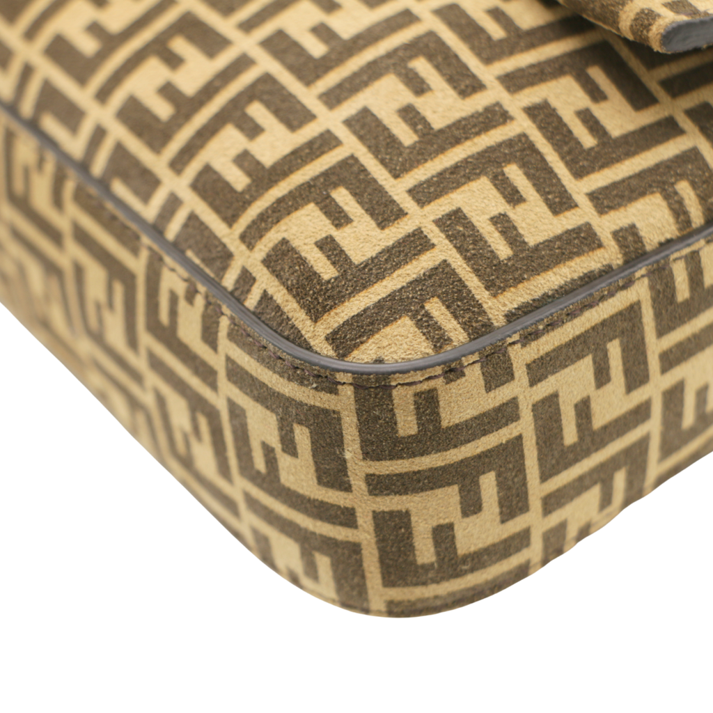 Fendi Zucchino Mama Baguette Shoulder Bag 