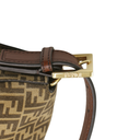 Fendi Zucchino Mama Baguette Shoulder Bag 