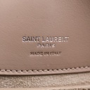 Yves Saint Laurent Le 37 Small Seasalt Beige/Silvrer Leather Bucket Bag