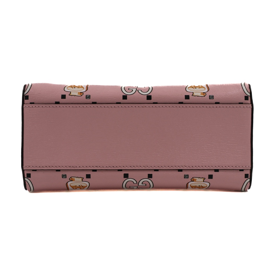 Gucci Ophidia GG Leather Crosbody Bag in Pink