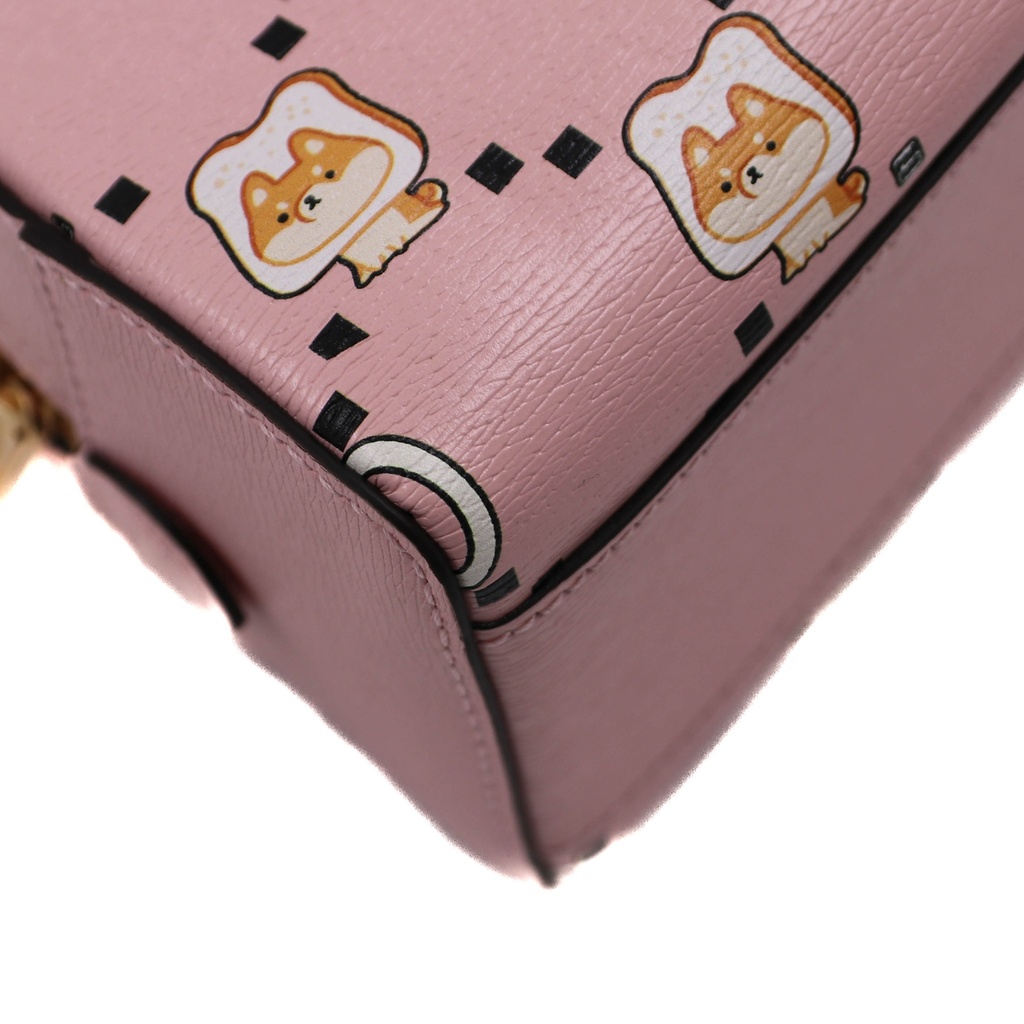 Gucci Ophidia GG Leather Crosbody Bag in Pink