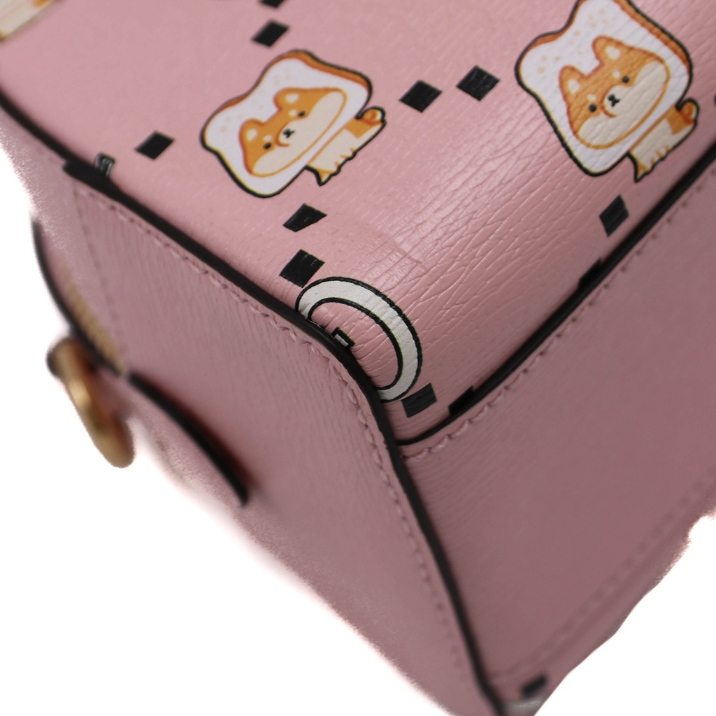 Gucci Ophidia GG Leather Crosbody Bag in Pink