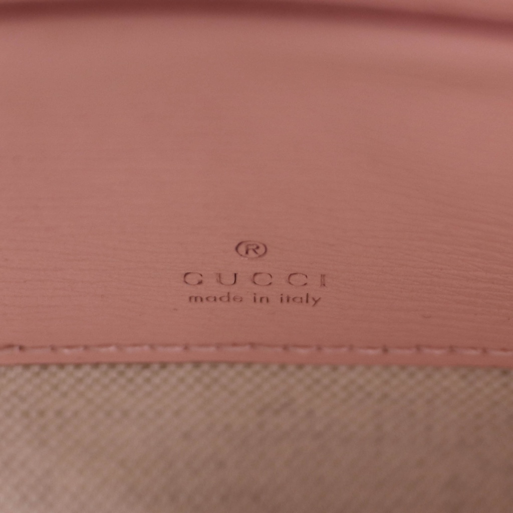 Gucci Ophidia GG Leather Crosbody Bag in Pink
