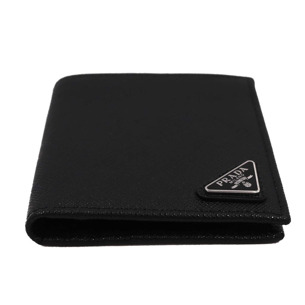 Prada Saffiano Leather Bi-Fold Black