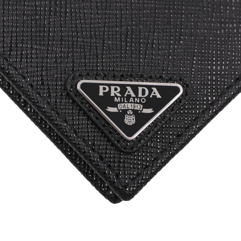Prada Saffiano Leather Bi-Fold Black