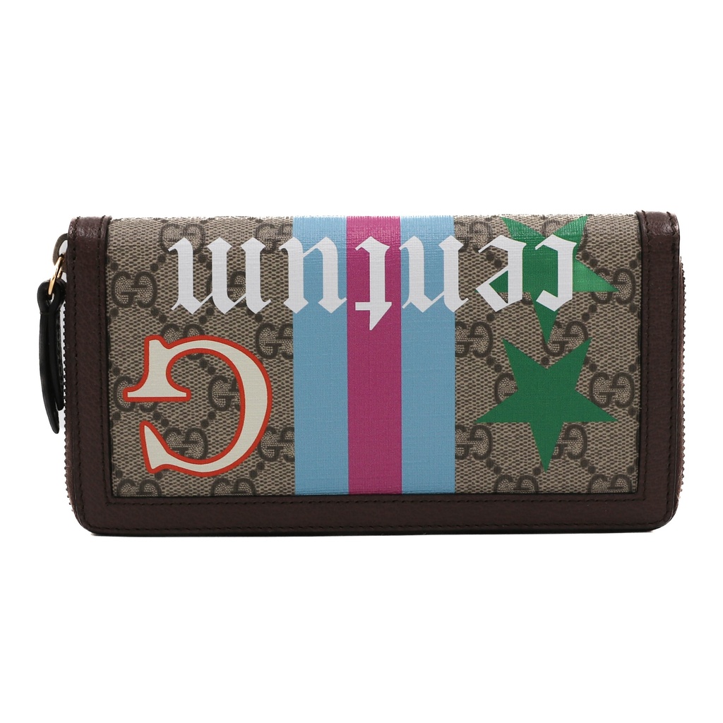 Gucci Diana Bamboo GG Supreme Leather Beige Wallet 658634