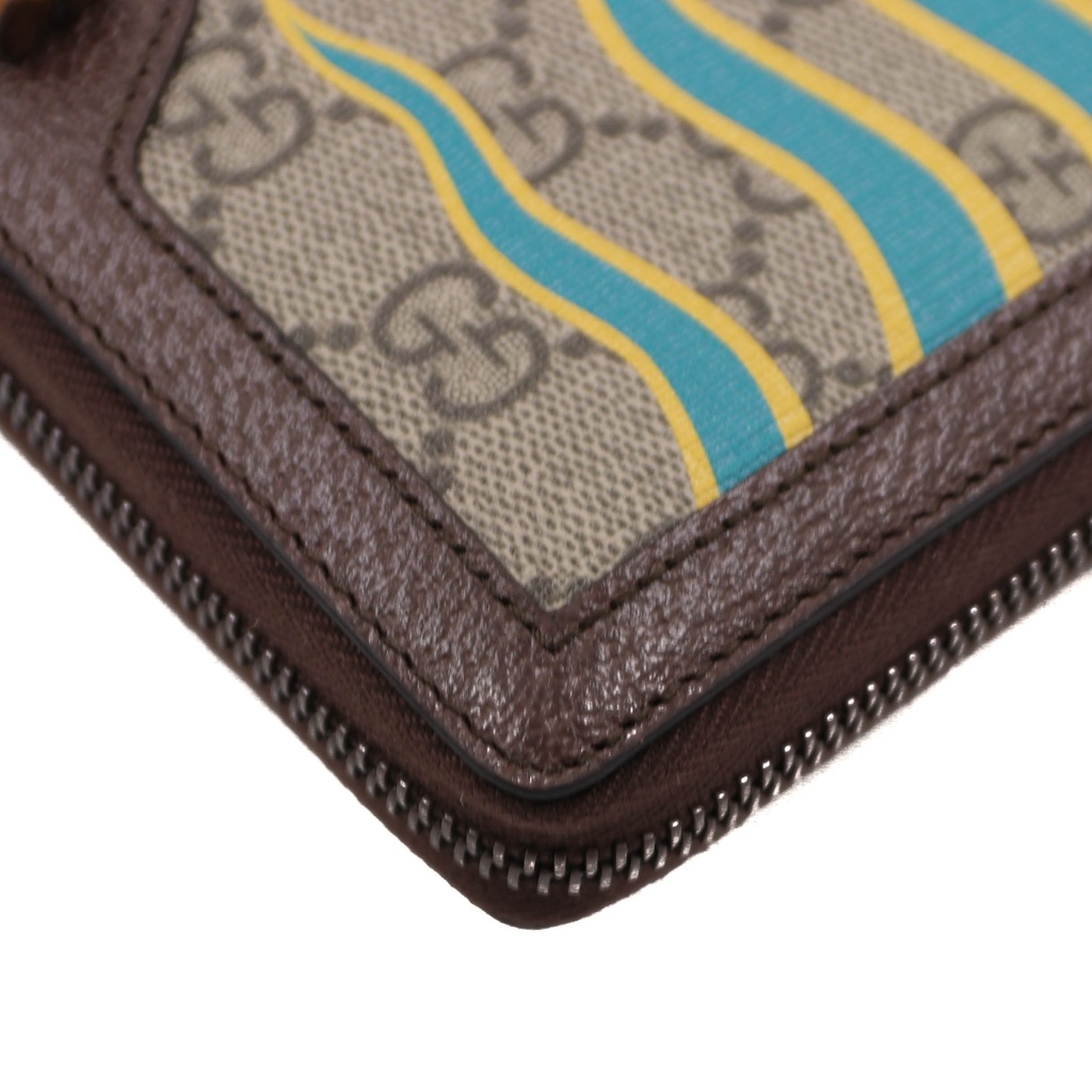 Gucci Diana Bamboo GG Supreme Leather Beige Wallet 658634