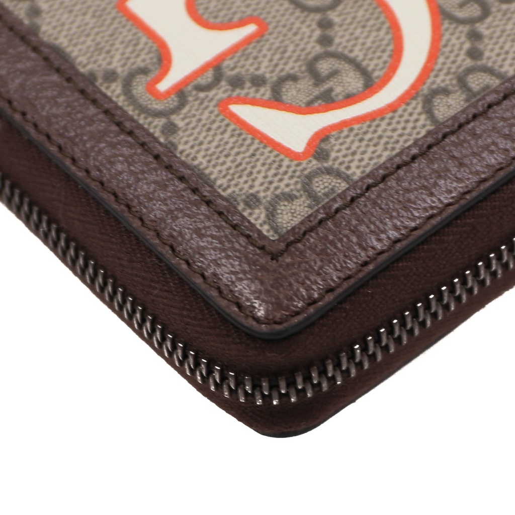 Gucci Diana Bamboo GG Supreme Leather Beige Wallet 658634