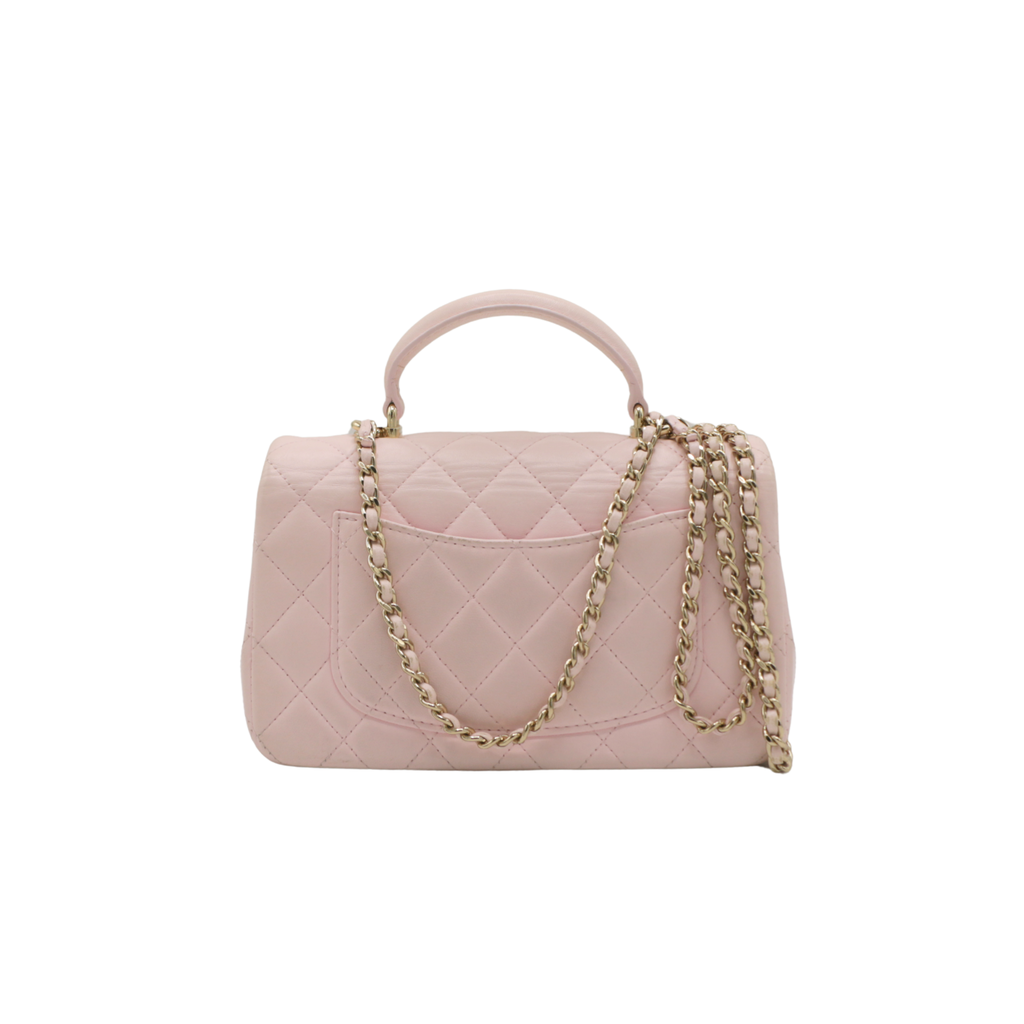 Chanel Timeless Top Handle Shoulder bag in Dusty Pink