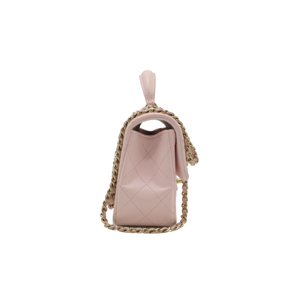 Chanel Timeless Top Handle Shoulder bag in Dusty Pink
